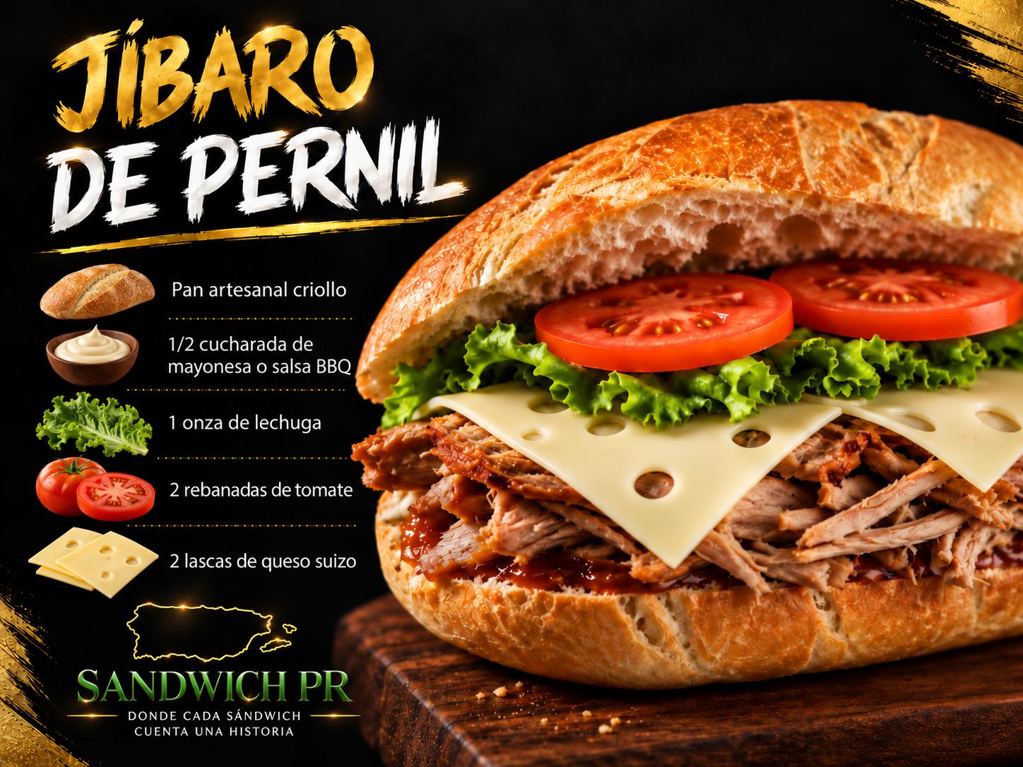 Jíbaro de Pernil de Sandwich PR