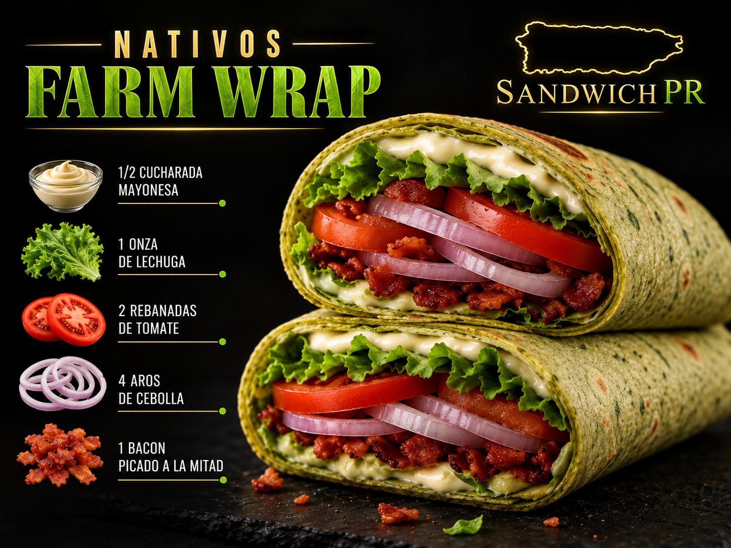 Nativos Farm Wrap de Sandwich PR
