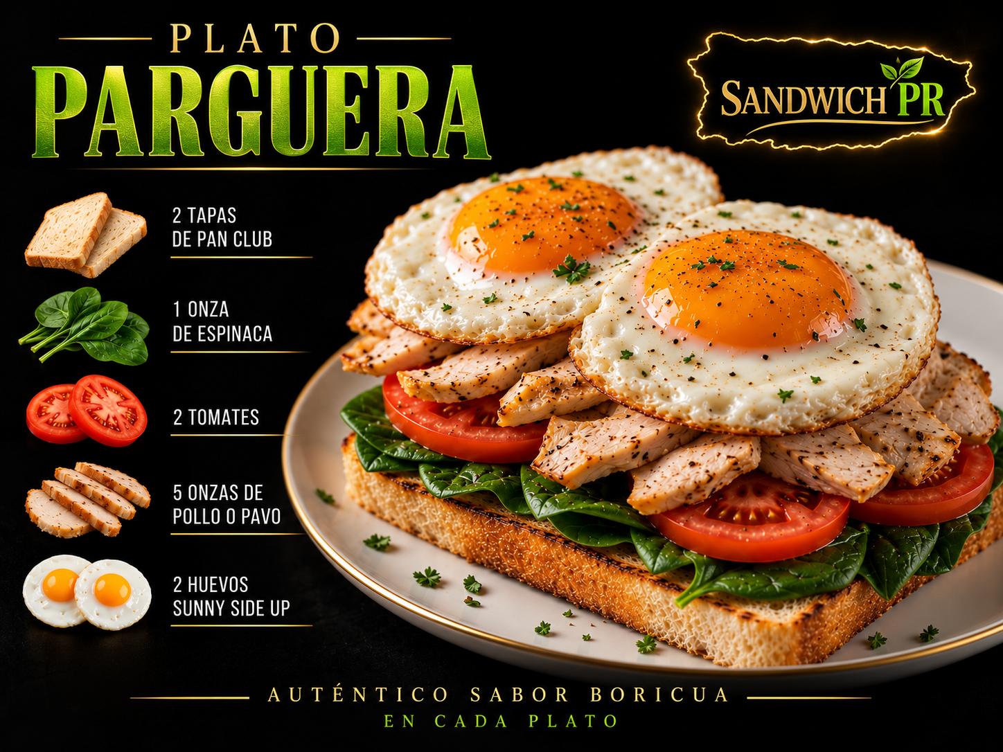 Plato Parguera de Sandwich PR
